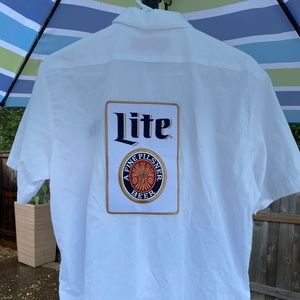 Miller LITE Short Sleeved Button Down